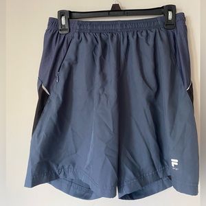 Navy Blue Fila Running Shorts Size Medium